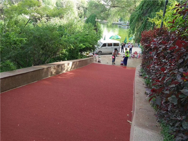 钦州彩色路面施工